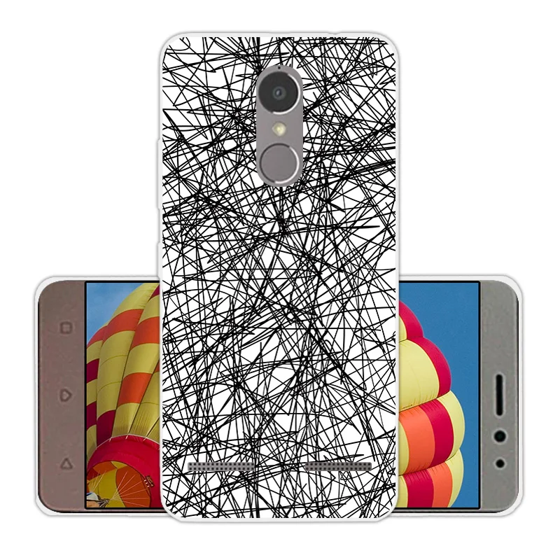 Case For Lenovo K6 Vibe Cover TPU Silicone Fundas Landscape Coque Ultra Thin Transparent Power Phone |