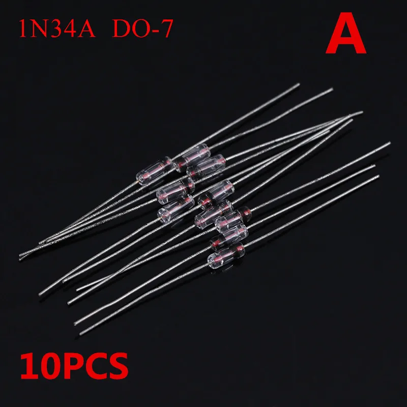 New1N34A германиевый диод 1N34A DO-7 DO-35 45 в IN34A / 10 шт. 5 мм универсальный фотодиод 5800B