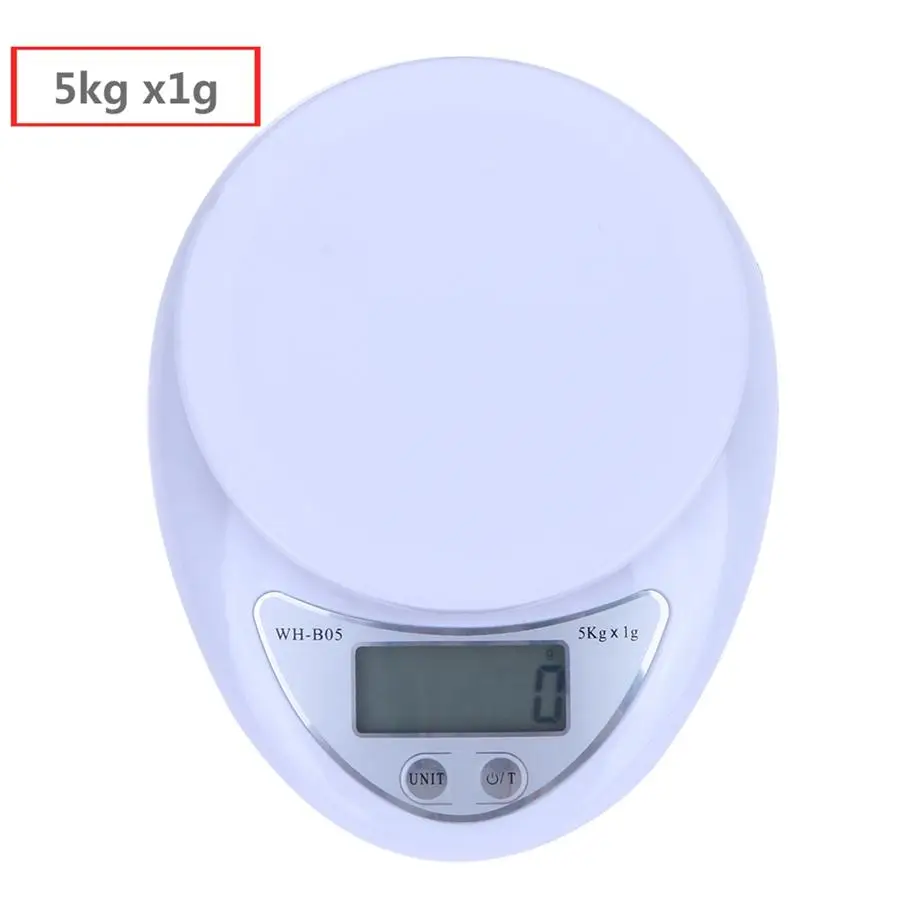 5kg x1g 11 фунтов/5000 г высокоточные электронные кухонные весы цифровые весы для еды весы из нержавеющей стали измерительные инструменты весы - Цвет: 5kg x1g