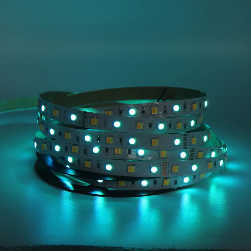 5M 300 LED Strip Light RGB CCT Color Temperature Adjustable &amp Dimmable RGBW 5050 Led Tape christmas string DC24V | Освещение