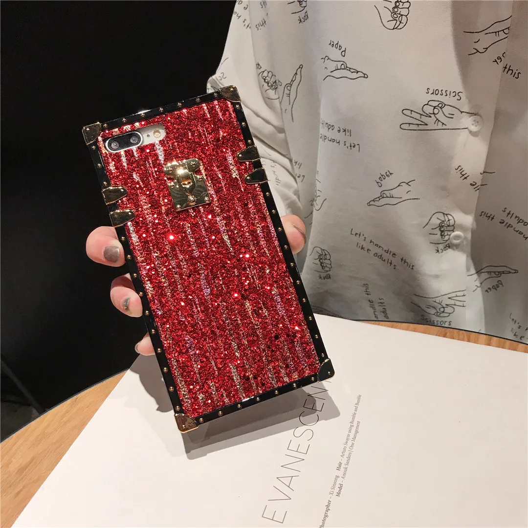 Европейский роскошный блестящий метеоритный чехол для душа IPhone X XS MAX XR 7 8 Plus с