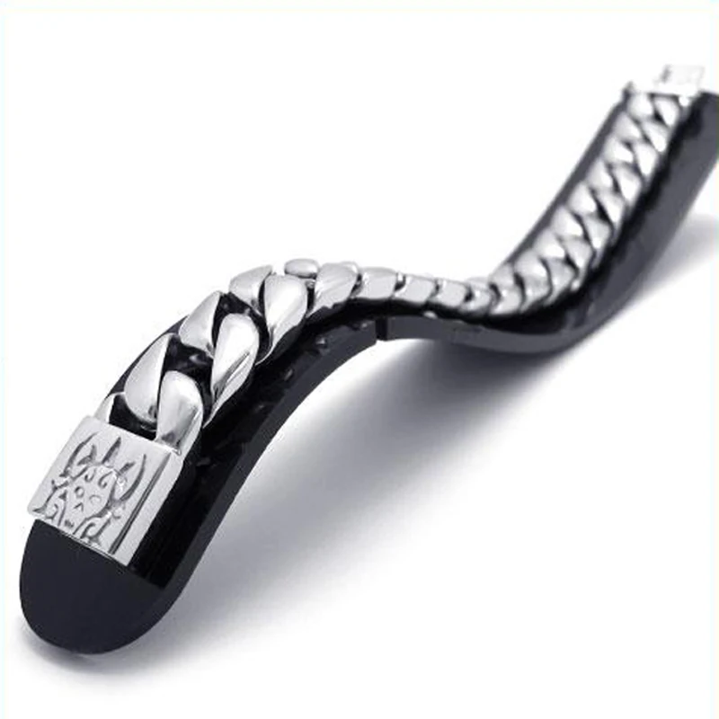 Лидер продаж Мужская модная бижутерия хип хоп серебряные цвета нержавеющая