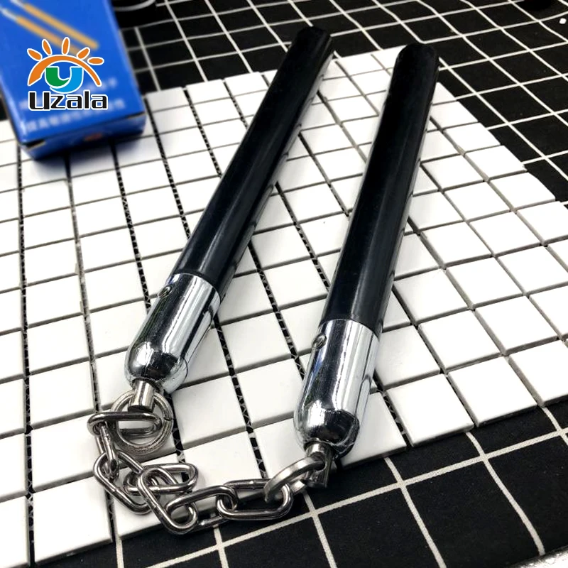 Резиновый эластичный nunchaku дерзкая цепь тренировки каратэ палка безопасности