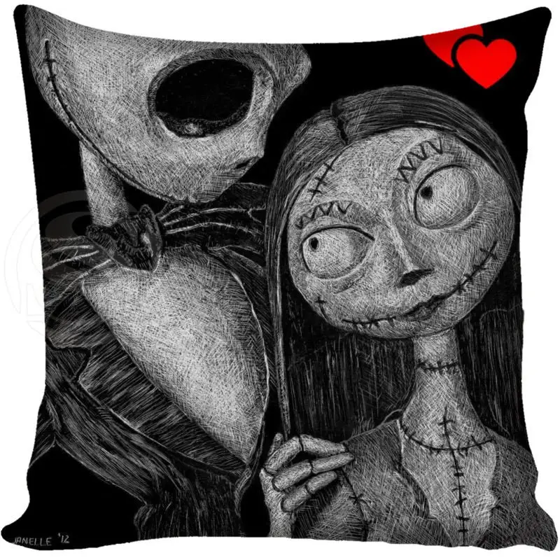 Pillowcase Пользовательские Джек Кошмар перед наволочка площади молнии домой декоративная наволочка две стороны печатных 35X 35, 40 X40 45X45 60X60 - Цвет: Pillowcase