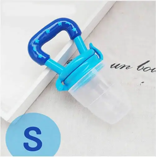 Pacifier Blue S Пищевая добавка для новорожденных, питатель для укуса, сока для младенцев, Nimbler, соска для фруктов, портативная бутылочка для кормления детей, фрукты, овощи, музыка Pac - Цвет: Pacifier Blue S