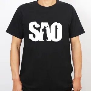 Новый Новинка Мода Аниме Меч Искусство Онлайн Майка Футболка 100% Хлопок С