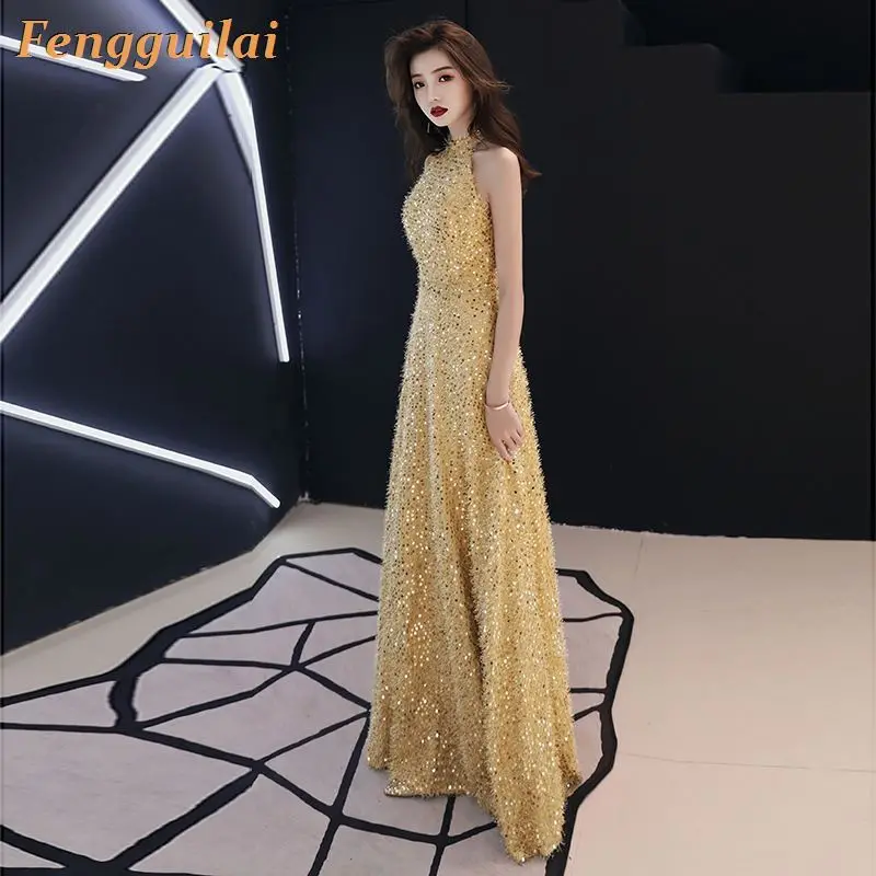 

long dress Women side slit long sleeve bodycon dresses Sexy party dress nightclub wear Glittering black vestidos autumn