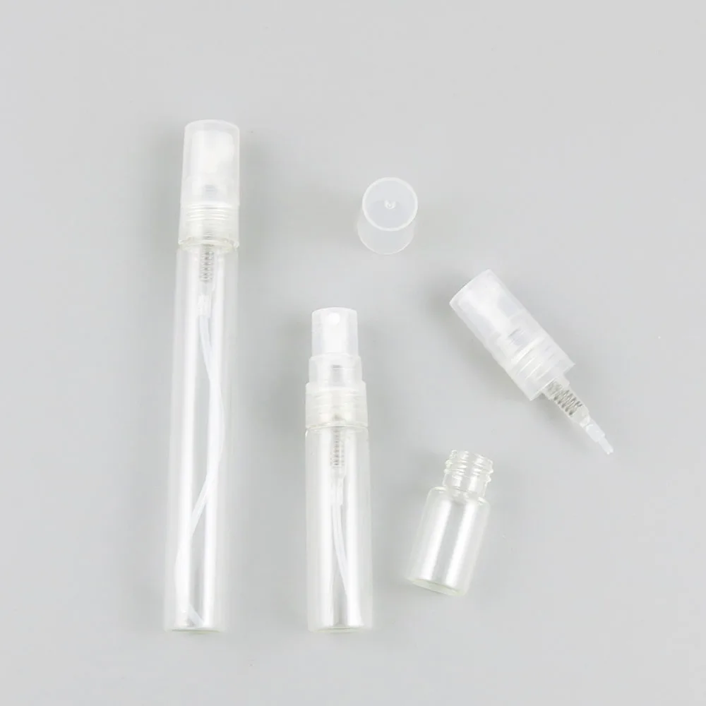 500X2 мл 5 10 многоразовые флаконы для духов 1/3 унции 1/6ozTransparent Glass Fragrance atomizer Mist spray