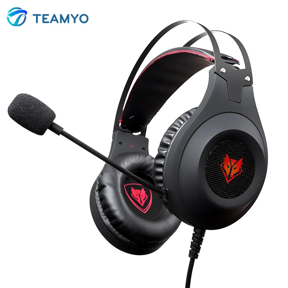 Компьютерные стерео игровые наушники Teamyo N2 с микрофоном | Электроника