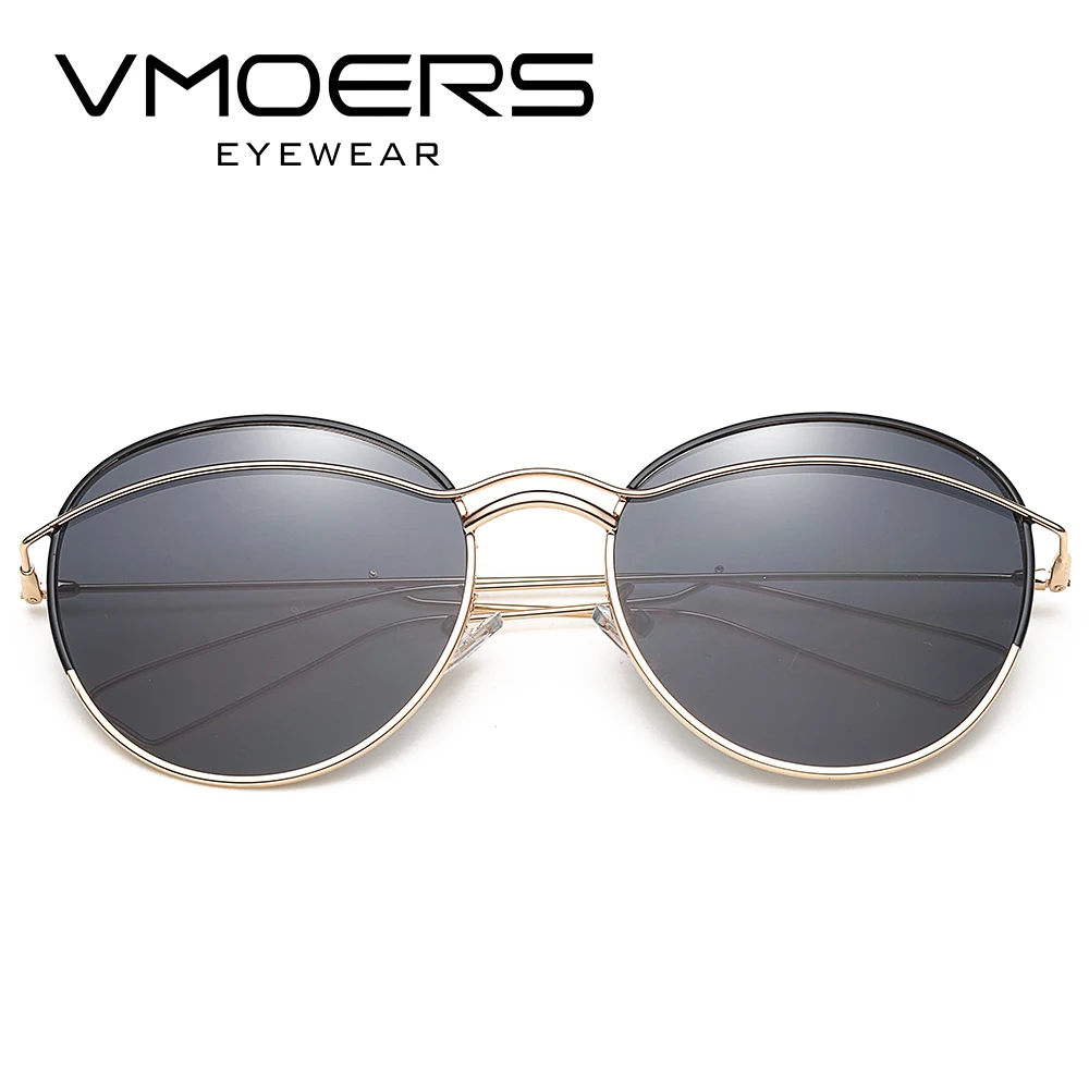 Vmoers Ретро Круглый Солнцезащитные очки для женщин Для Роскошные Брендовая