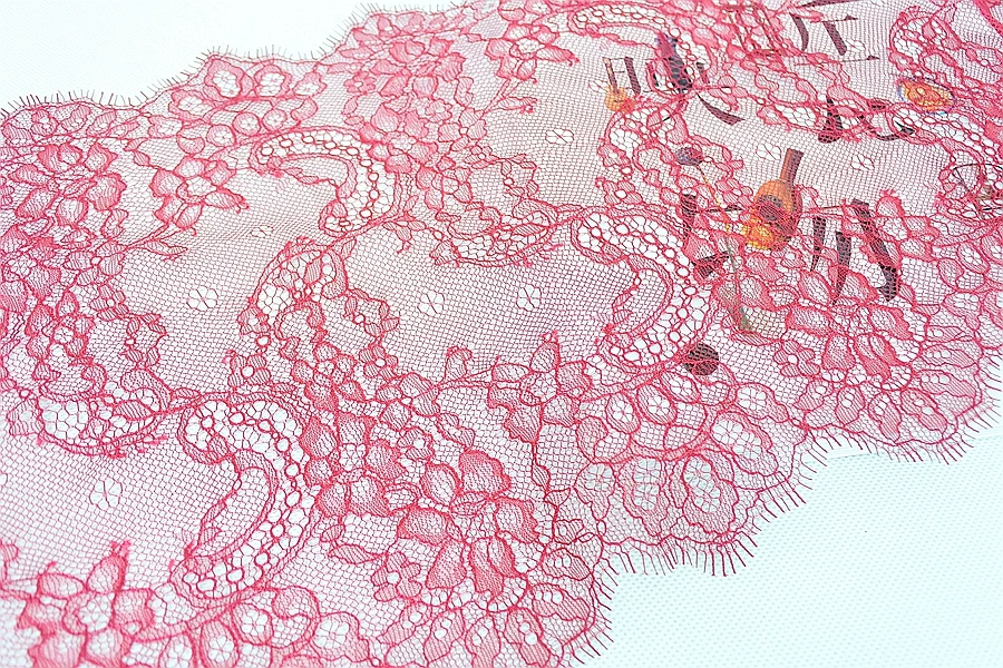 Высококачественная кружевная ткань для ресниц красная 9 м * 0 25 однотонная и