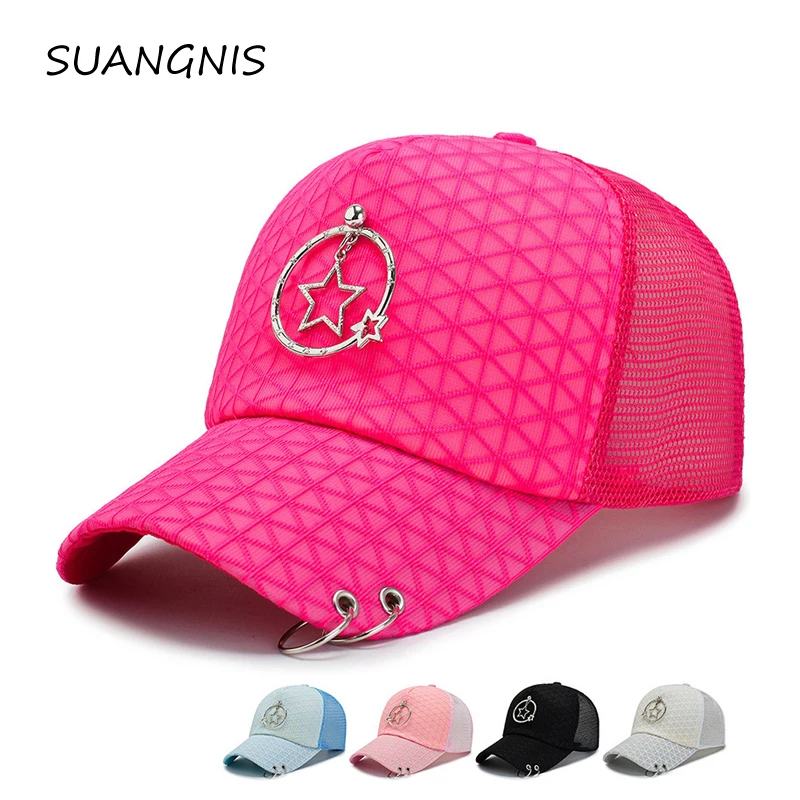 Новая металлическая подвеска модные шапки для мужчин и женщин дышащая