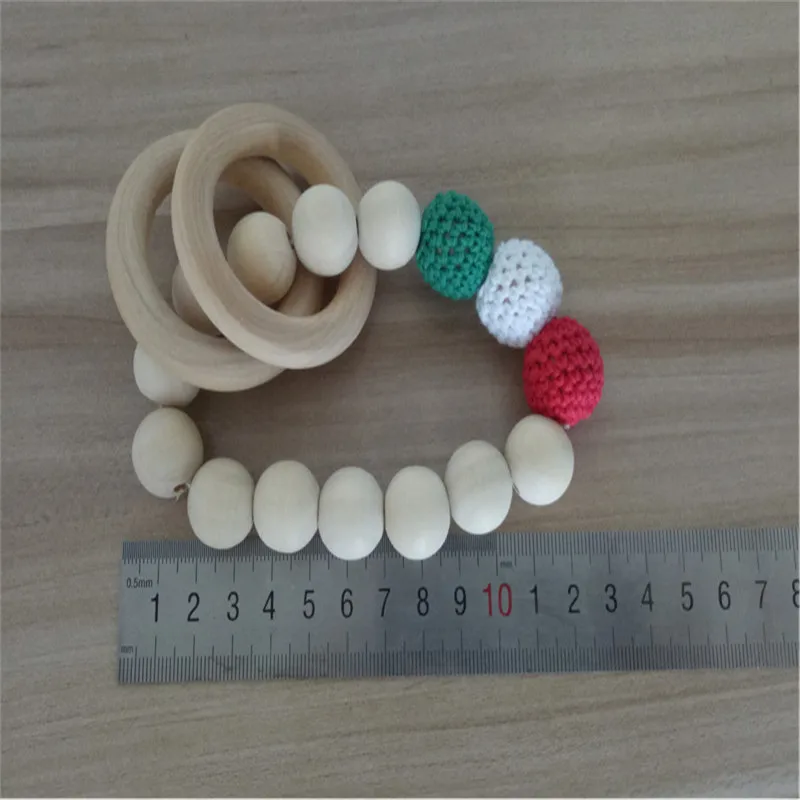 Детское деревянное кольцо-прорезыватель для зубов из натурального дерева | Мать