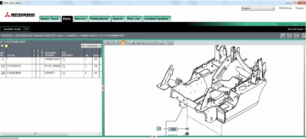 ForkLift Trucks 2017 (MCFA) for USA Mitsubishi |