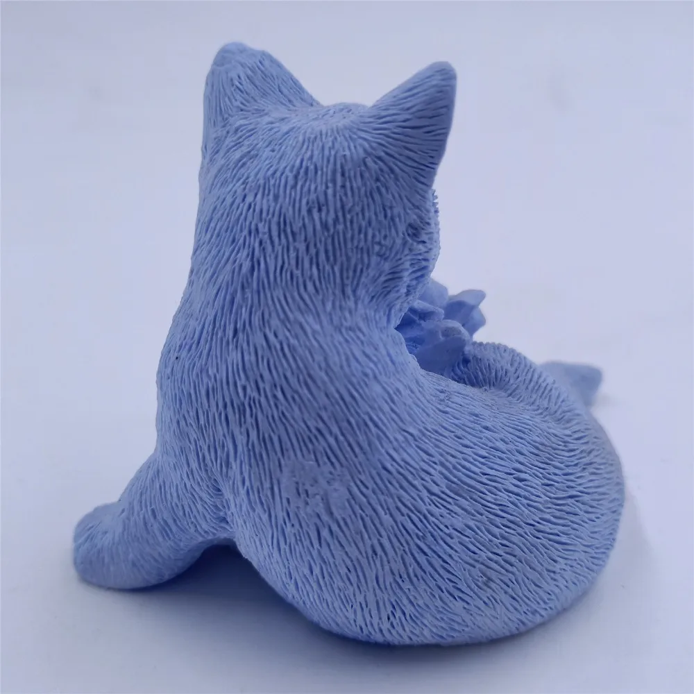 3D форма для мыла в виде кошки силиконовая художественной свечи формы поделок из