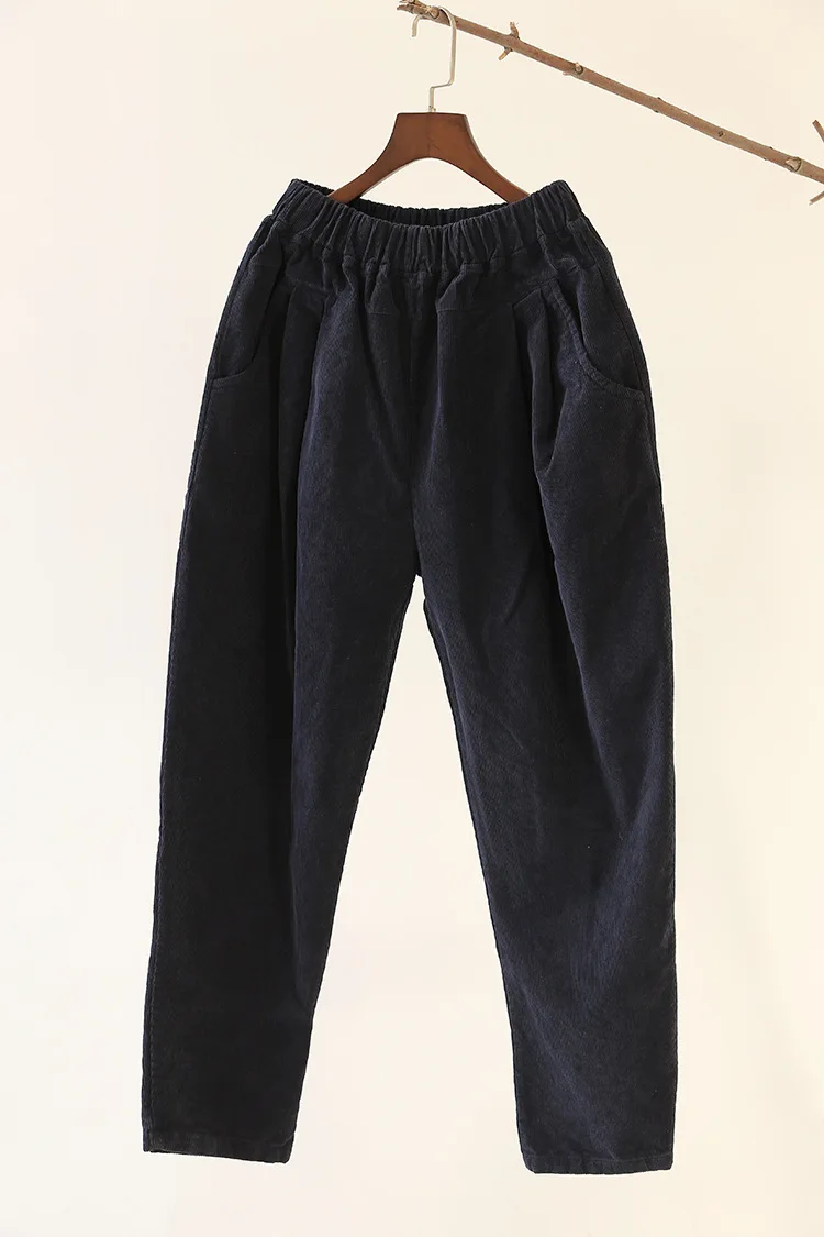 2016 зимние женские штаны осенние и модные повседневные свободные вельветовые