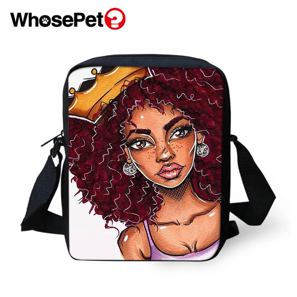WHOSEPET Cross Body Messenger Bags African Girls Style Boys Shoulder Bag Cool School Fashion Women Mini Flap Postbag | Багаж и сумки