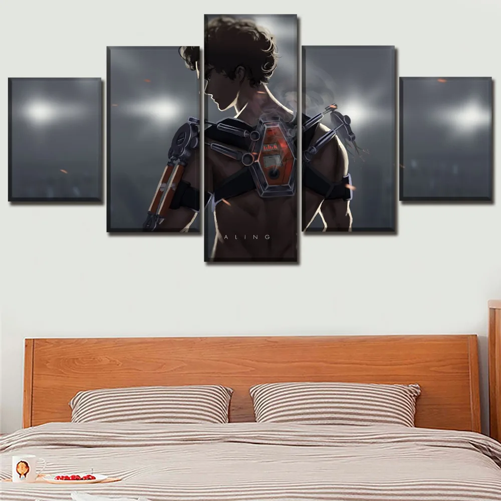Картины на холсте HD настенные картины для гостиной фотоплакат 5 шт. из аниме Megalo