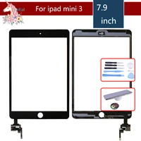for apple ipad mini 3 mini3 a1599 a1600 touch screen with ic and adhesive digitizer front glass replacement