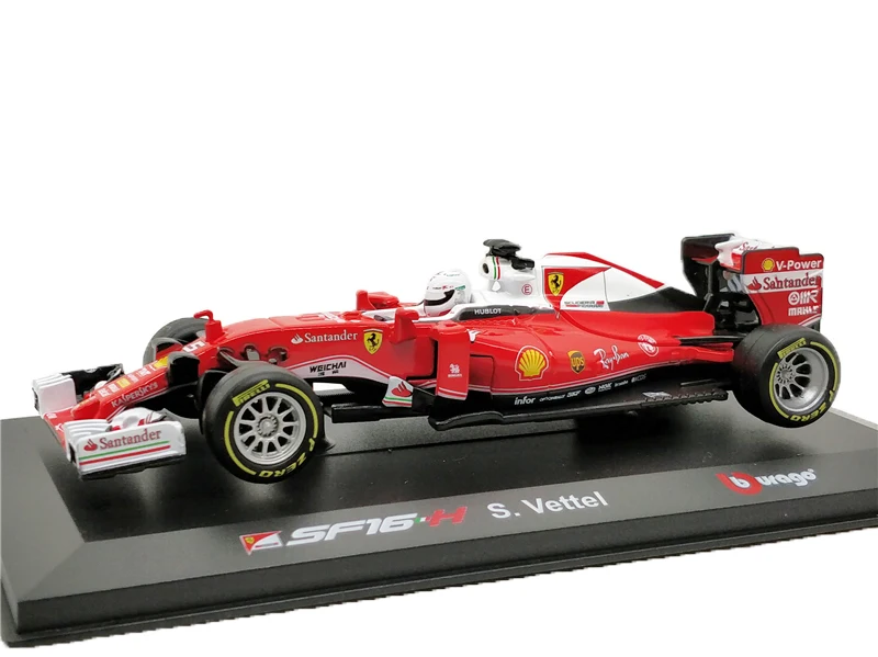 SF16 Nr5 S.Vettel BBurago 1:32 F1 RedBull W07 SF16 RB13 литье под давлением гоночная модель автомобиля игрушечные машинки - Цвет: SF16 Nr5 S.Vettel