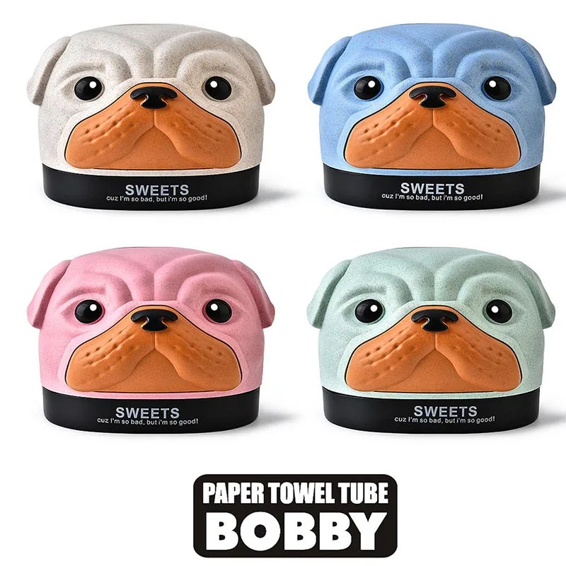 Модные Мультяшные коробки для бумажных салфеток Бобби собака чехол