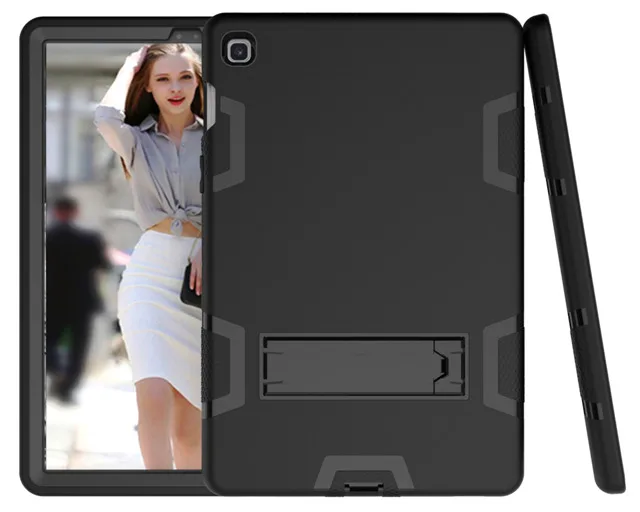 black Silicon Shockproof Cover for Samsung Galaxy Tab S5e 10.5 SM-T720 SM-T725 10.5" Tablet Funda Capa Case for Kids+Film+Pen - Color: black