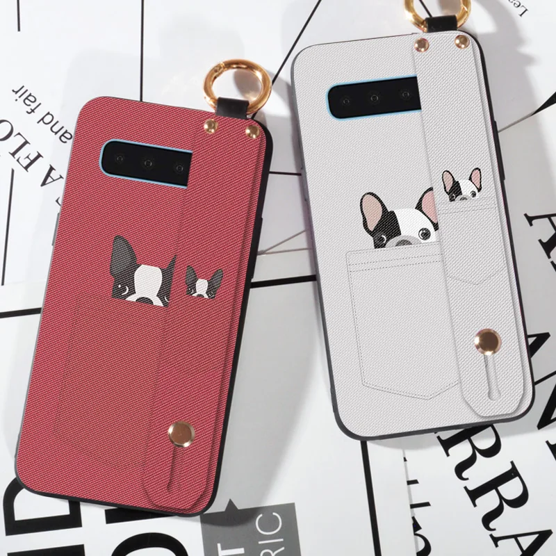 Мягкий чехол из ТПУ на ремне для Samsung Galaxy S8 S9 S10 Plus милый Карманный накладка с
