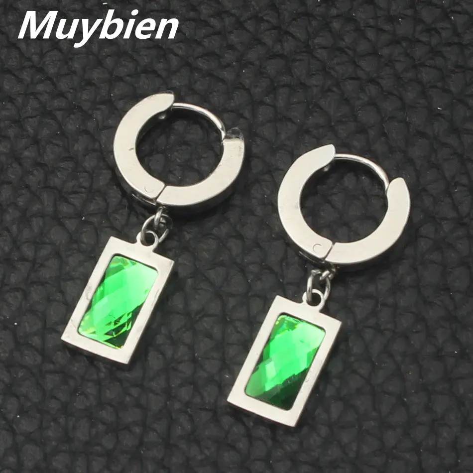 Fashion 12 Specifications Stainless steel CZ Crystal Top Quality Drop Earrings Women's Gift Jewelry Elegant Cute EASKABEP | Украшения и