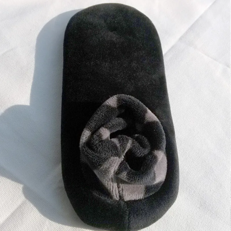 Black for men Женские спортивные носки для йоги, мужские носки-тапочки, домашние комплекты, теплые эластичные спортивные носки большого размера - Цвет: Black for men