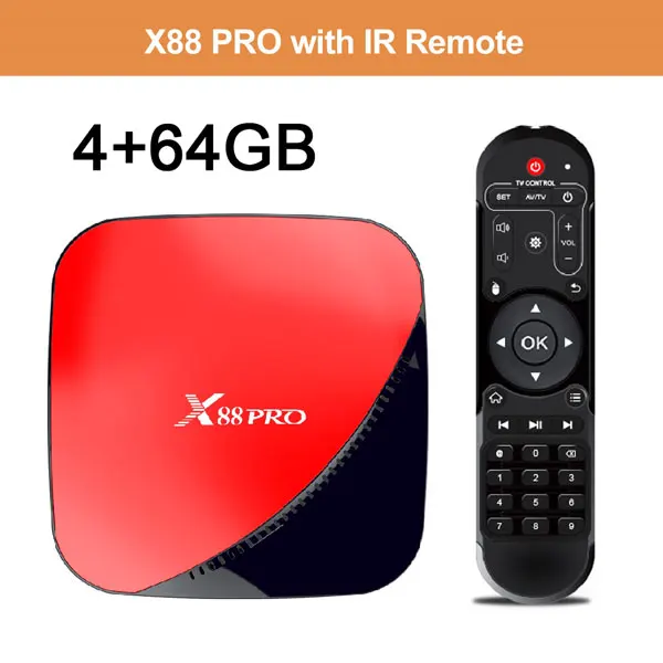 Google tv box android 9,0 X88PRO Rockchip 4G 16GB 32GB 64GB Android tv box 5G WiFi 4K 3D Android box x96 PK H96max smart tv box - Цвет: 4GB 64GB voice