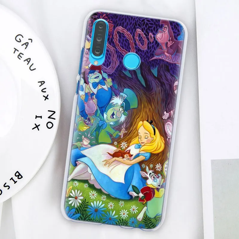Аниме Алиса в стране чудес чехол для телефона для huawei P30 P30 Pro P9 P10 P20 Lite P Smart Plus View 20 Жесткий PC задний Чехол бант