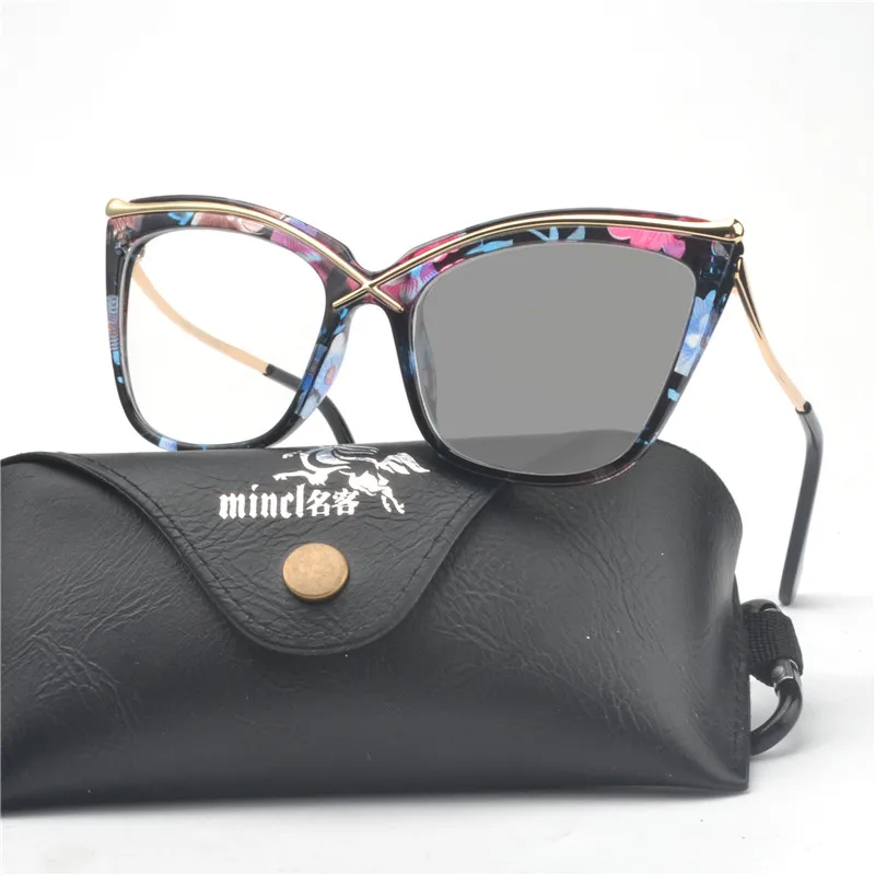 Новые фотохромные прогрессивные очки для чтения с изображением кошки