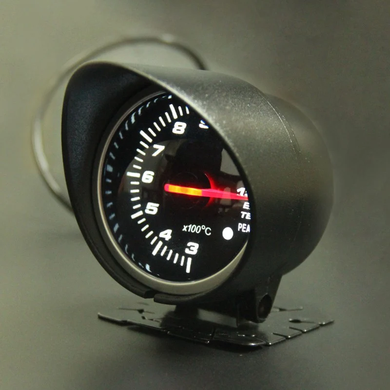 60 мм LED Выхлопных Газов Temp Gauge Высокое Качество Авто Измеритель температуры