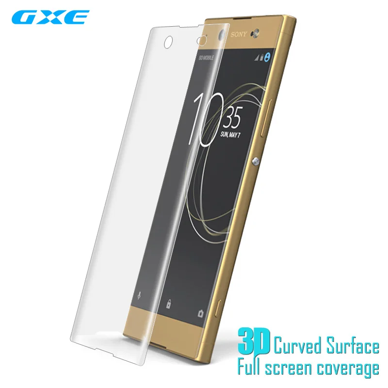 Полная защита экрана 3D мягкая пленка для Sony Xperia XA1 Plus XZ1 Compact XZ Premium Ultra XA X Performance (без