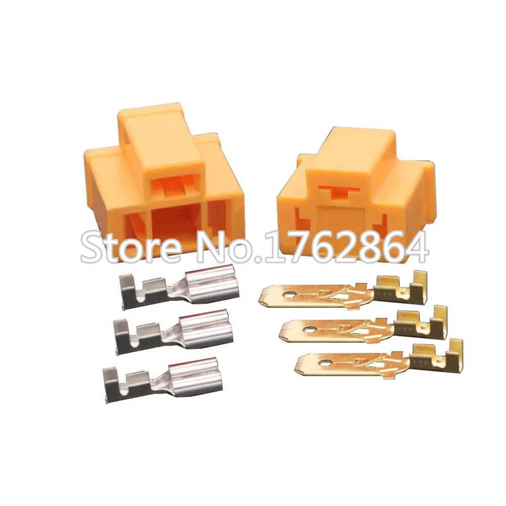 5 Sets PA66 H4 3 Pin Unsealed Cable Wire Connector Electrical Automotive Plug Lamp Holder Socket DJ7033-7.8-11/21 3P | Обустройство