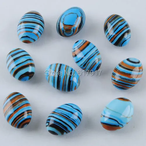 Бесплатная доставка Многоцветный Бирюзовый Драгоценные Камни Овальный Кабошон