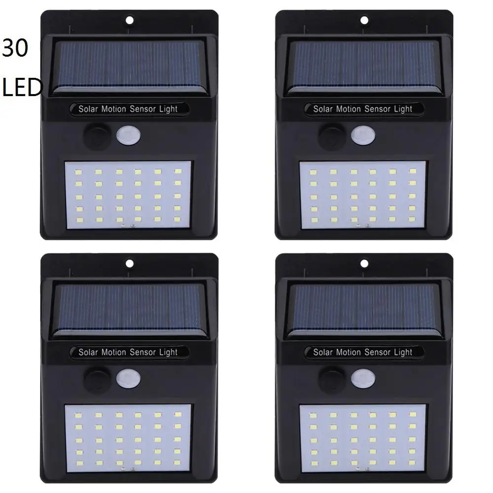 30LED 1-4 года шт 20/30LED движения PIR Сенсор настенный светильник Водонепроницаемый энергосбережения открытый сад Двор Путь улица безопасности лампа - Испускаемый цвет: 30LED