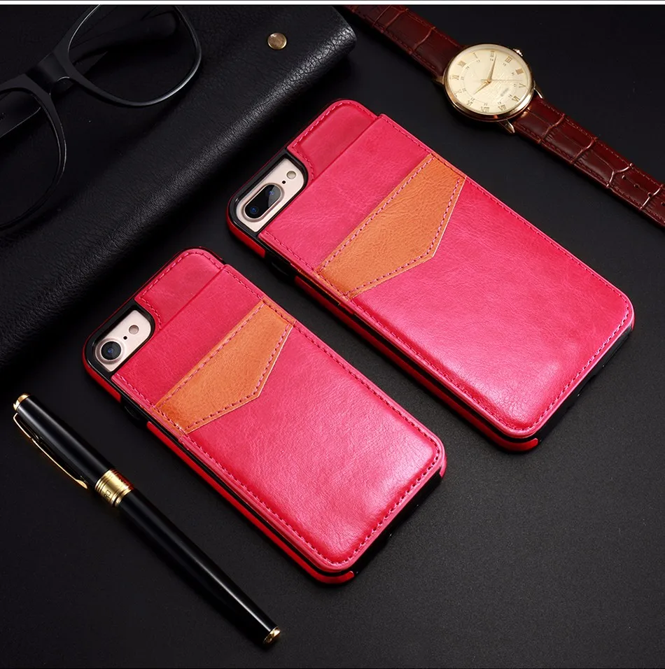 KISSCASE Винтажный чехол из искусственной кожи чехол для iPhone 6 6s X 7 8 Plus XS Max XR для samsung S8 S6 S7 Edge Note9 слот для карт кошелек чехол на айфон 7