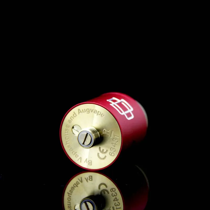 Augvape Druga Rda атомайзер бак 24 мм с двойной катушкой 24 К позолоченный Дека Derlin 810 капельный наконечник Vape танк электронная сигарета Атомайзер