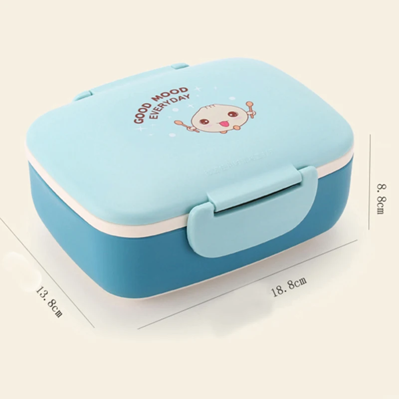 Здоровый пластиковый Ланч бокс Bento ланчбокс для микроволновой печи с