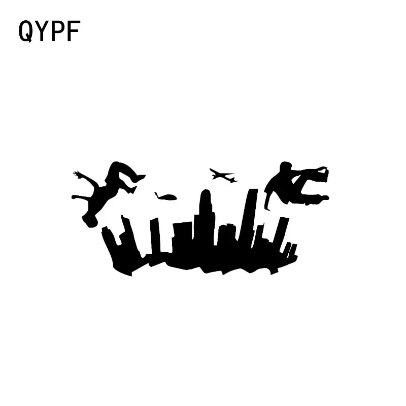 

QYPF 15.3*6.8 Parkour Street Sport Decor Vinyl Car Sticker Silhouette C16-2247