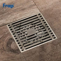 frap high quality floor drain brushed drains cover bath shower floor drains deodorant all copper waste drainer accessoriesy38060