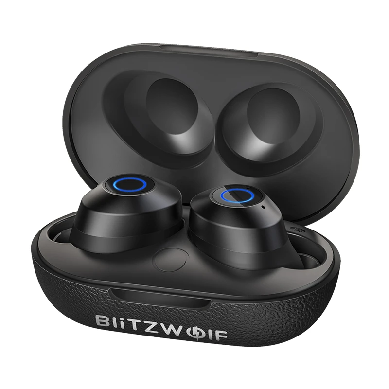 Черный Blitzwolf BW-FYE5 bluetooth беспроводные наушники TWS наушники bluetooth V5.0 10 м подключение стерео наушники IPX6 Водонепроницаемый - Цвет: Черный