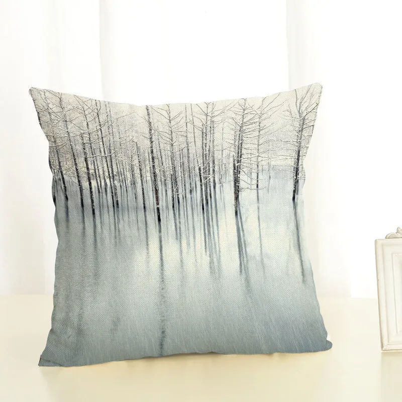 North American new linen pillow Plant hug pillowcase sofa can be customized | Дом и сад