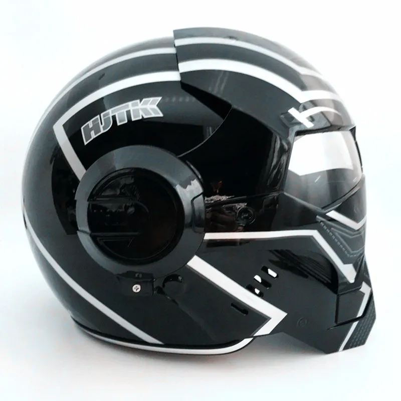 Masei Черная пантера шлем с открытым лицом Железный человек мото rcycle шлем casco мото Капитан Америка Гражданская война роль шлем