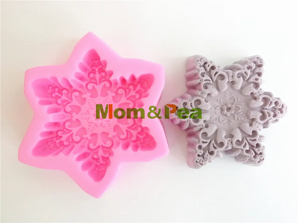 Силиконовая форма для мыла Mom &amp Pea 0398 г. Бесплатная доставка Шестигранная звезда