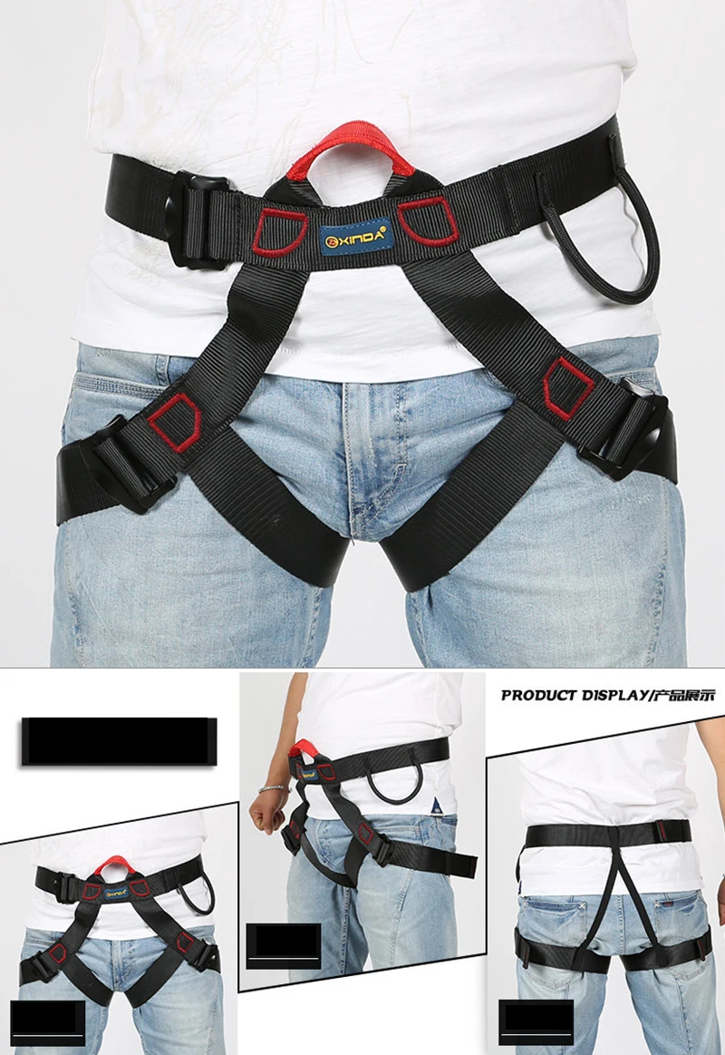 Outdoor Climbing Harness Bust Seat Belt Professional Rock Climbing Mountaineering Belt Safety Harness Rappelling Equipment