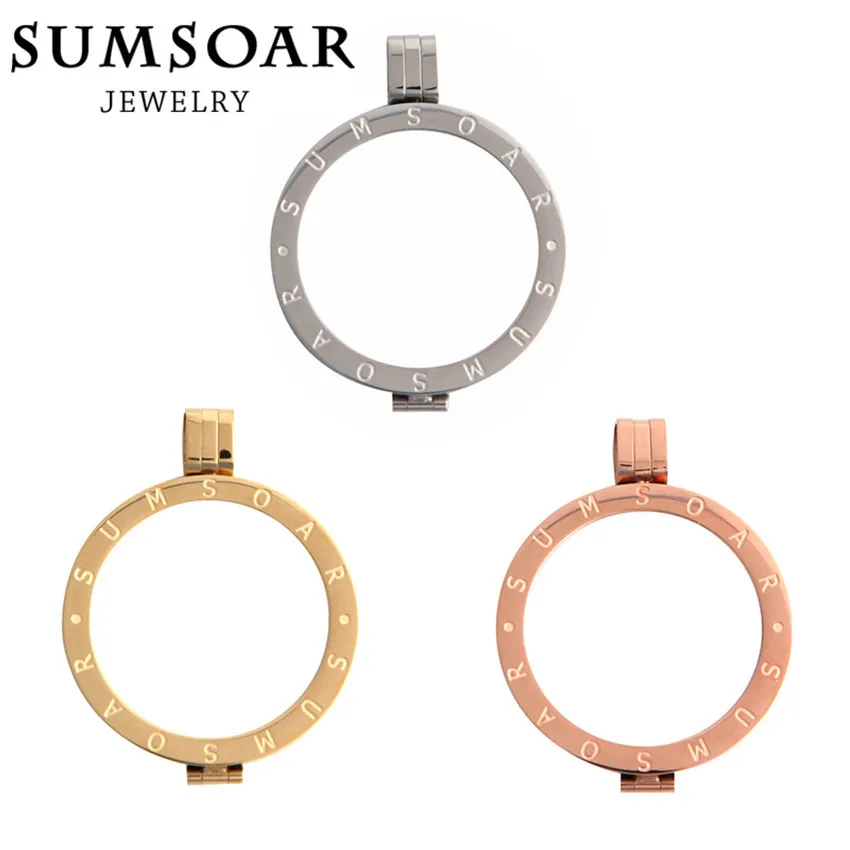 

2016 новейшая Подвеска для монет из нержавеющей стали с резьбой Sumsoar для диска для монет 33 мм от Sumsoar Jewelry 10 шт./лот