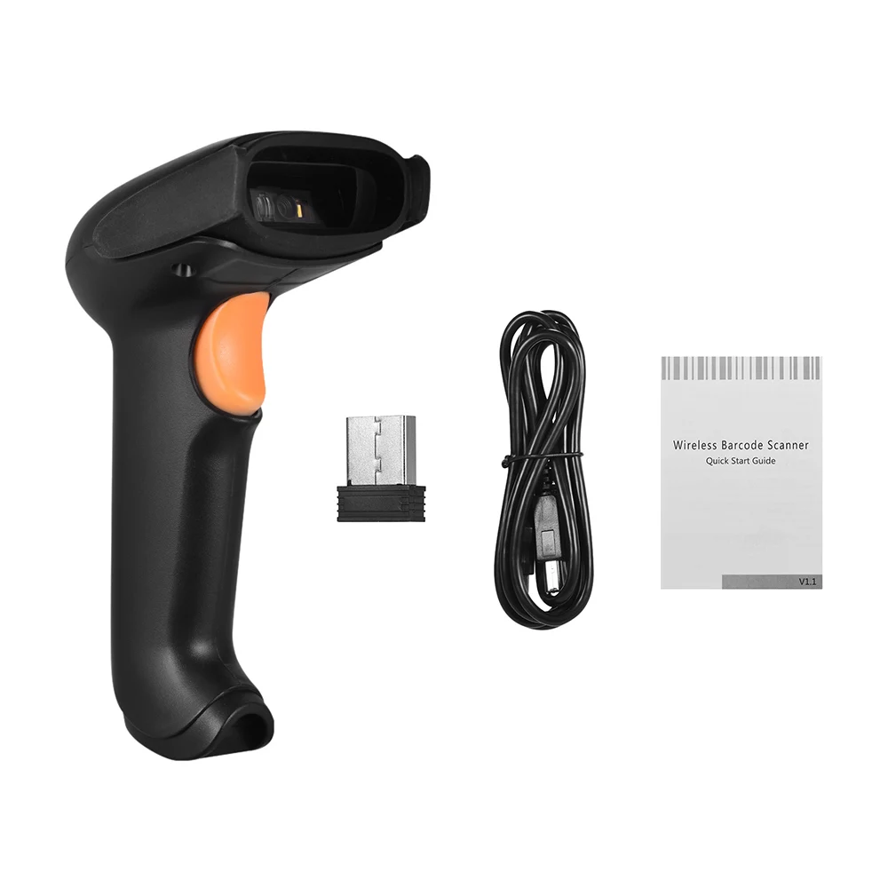 Aibecy USB 2 4G беспроводной 1D 2D сканер QR-кода BT ридер КМОП изображение ручной