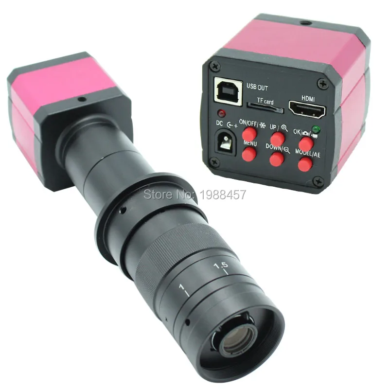 HD 14MP HDMI 720P USB цифровой промышленный видео осмотр микроскоп камера набор tf-карта